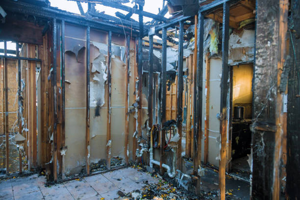 Professional Fire Damage Removal technician working in Chase City, VA